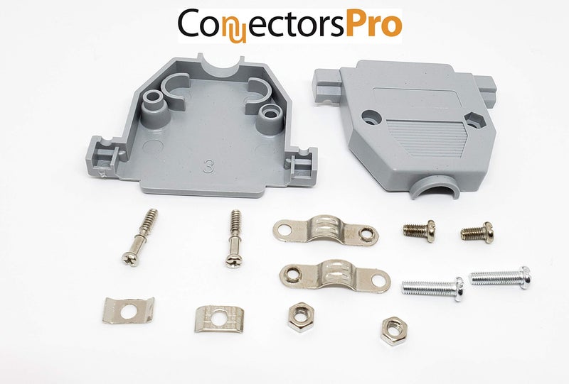 Connectors Pro DB25 Female Connector Kit, 4 Sets with Hoods & 100 Pins, RS232 D-Sub 25P Crimp Type - Image 3